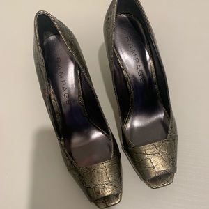 Rampage Mystic Peep toe heels